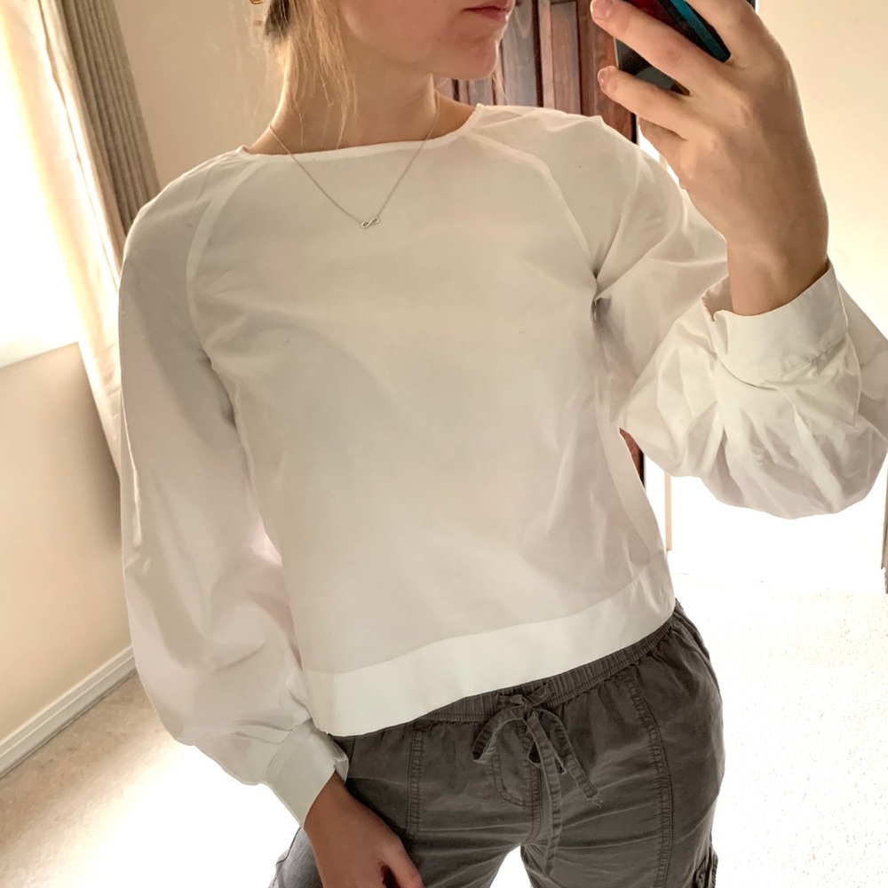 Aritzia White Blouse